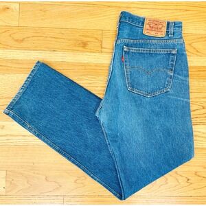 Vintage Levi's 501xx W38 L36 Dark Wash — 90s Straight Leg Denim, Classic Fit